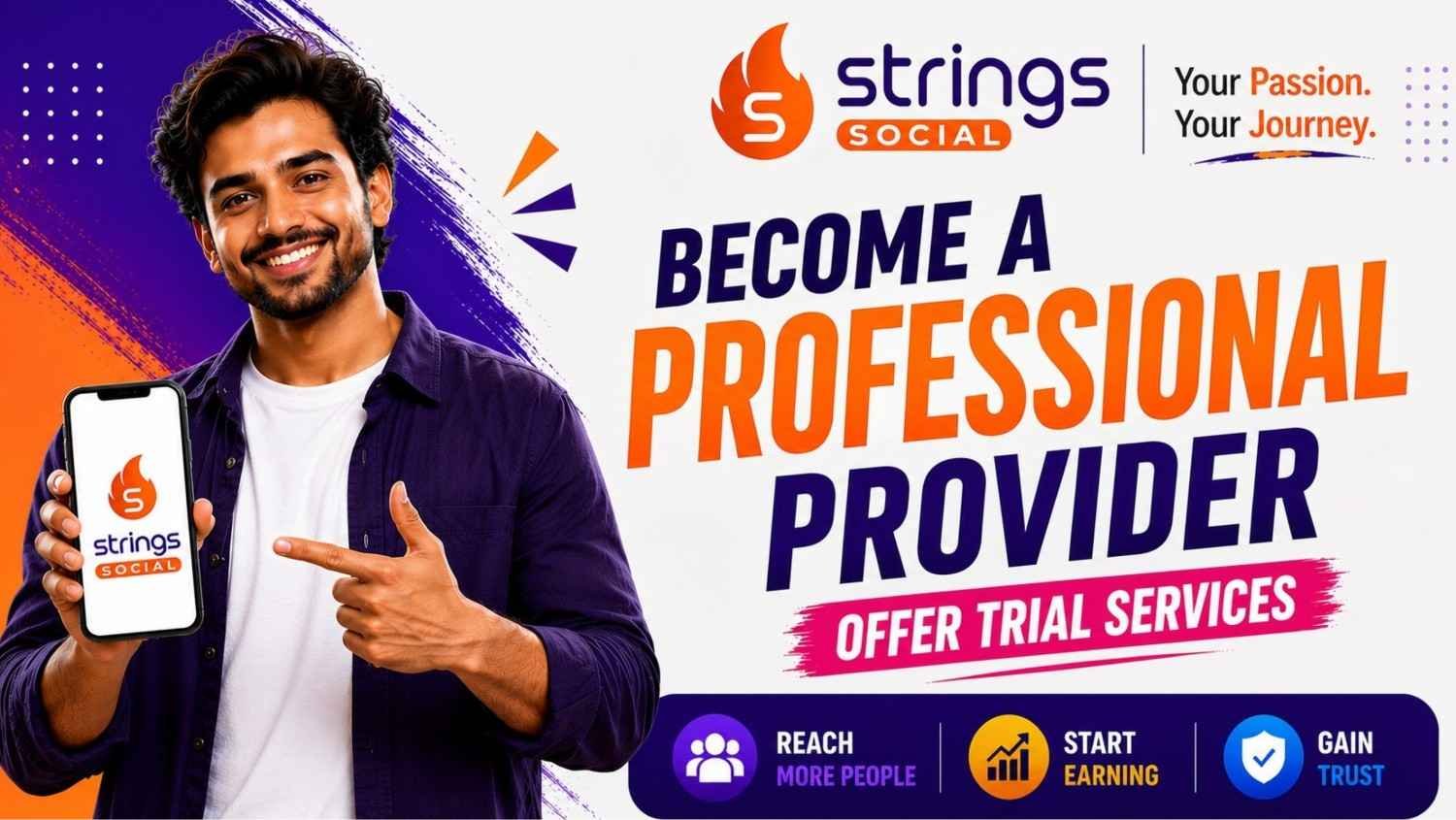 Become a professional provider on Strings